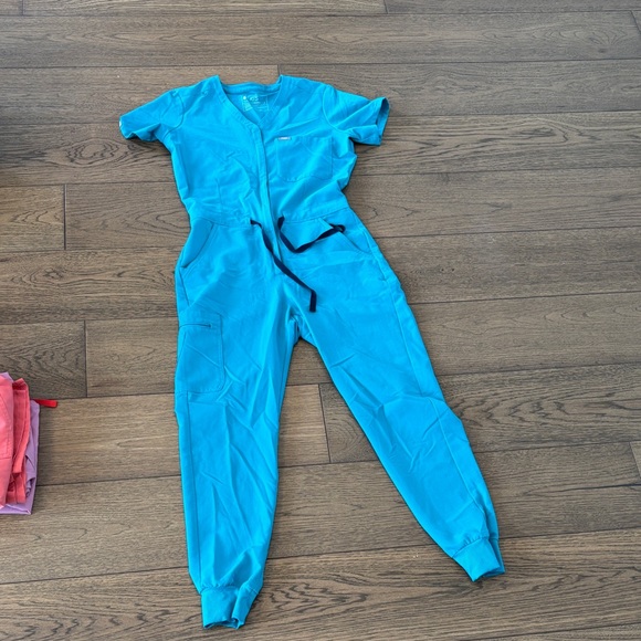 FIGS teal onsie SMALL - Picture 2 of 8